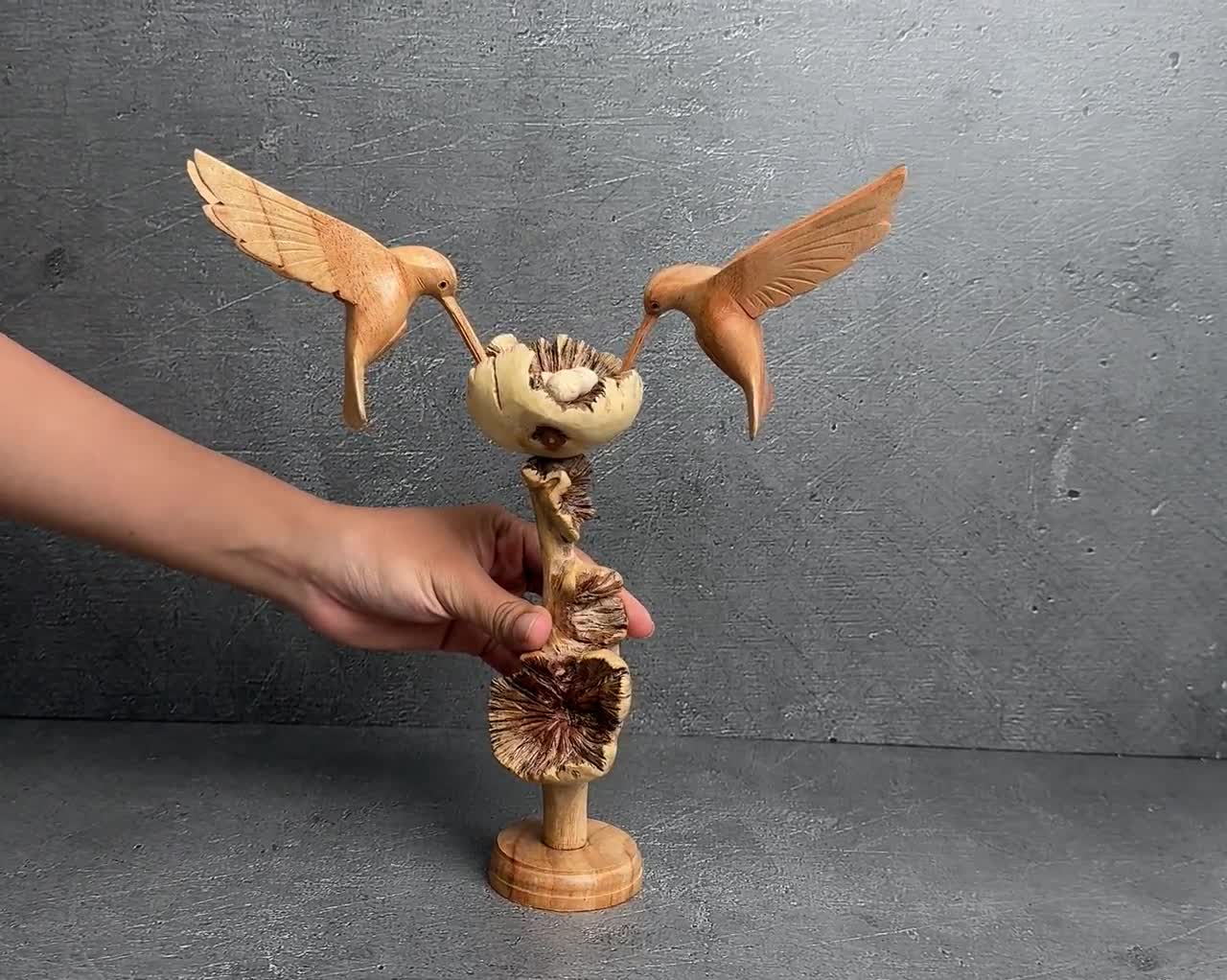 珊瑚 彫刻 置物 鳥 花 モチーフ 木台付き burung_2_telur_c5oaeb.jpg