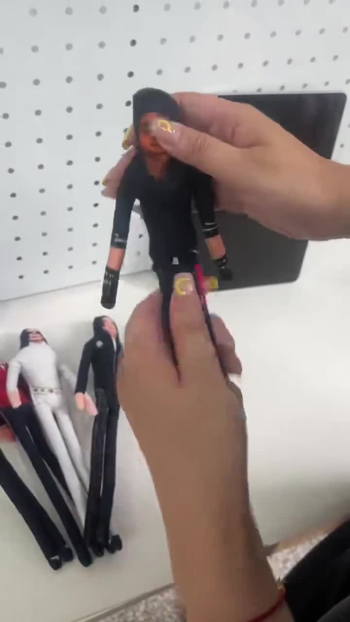 28cm Michael Jackson Bendable Plush Doll Flexible Wire Frame