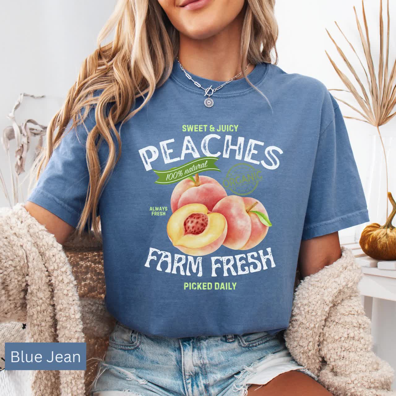 Peaches Vintage Comfort Colors Shirt, Peaches Farm Fresh T-shirt