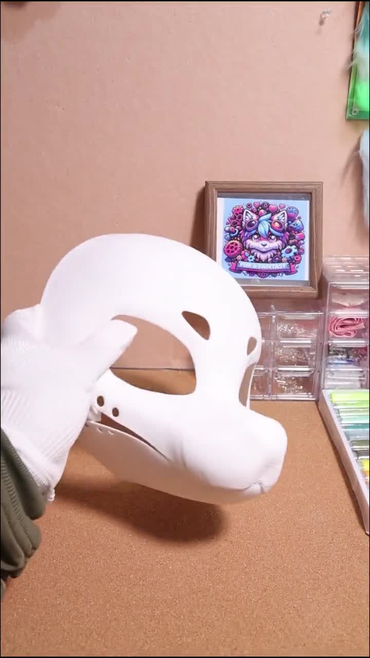 ファーリーファースーツ 可動式顎先鋭目ヘッドベース (ケモノシリーズ