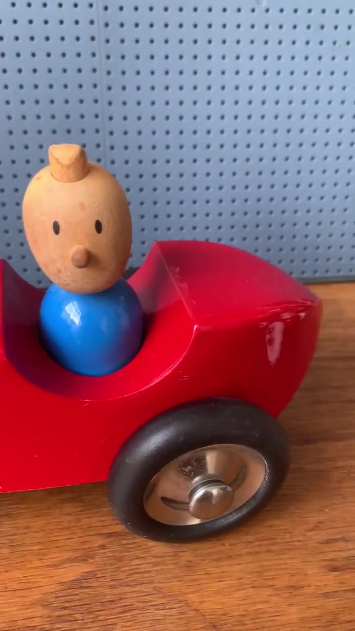 Vintage Set of 2 / Vilac / Made in Frace / Wooden Tintin & Snowy