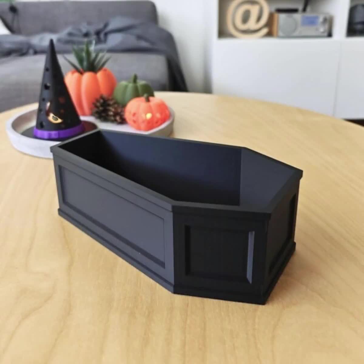 ハロウィンキャンディボウル、棺桶型ハロウィン皿、ゴシック調装飾