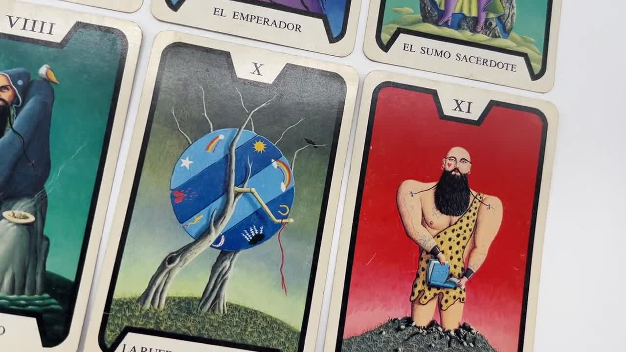 Vintage (1973) Baraja De Tarot James Bond 007 (witches Tarot) by