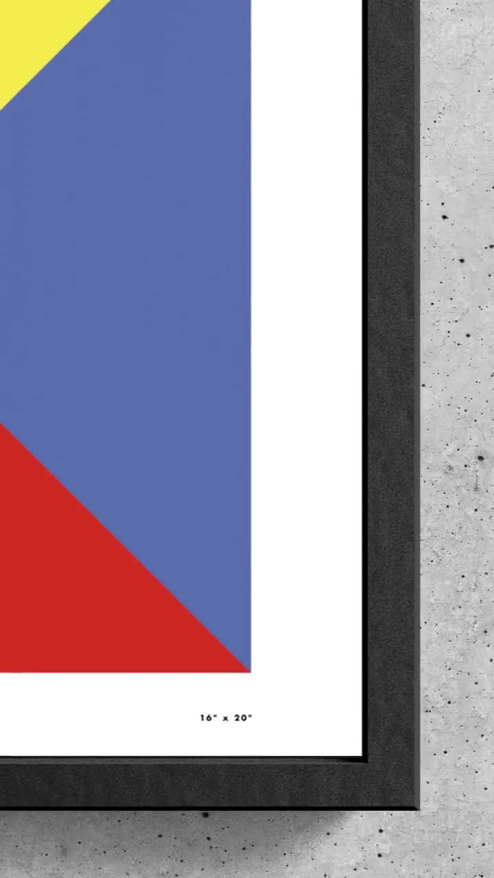 Nautical Signal Flag Z Print, 