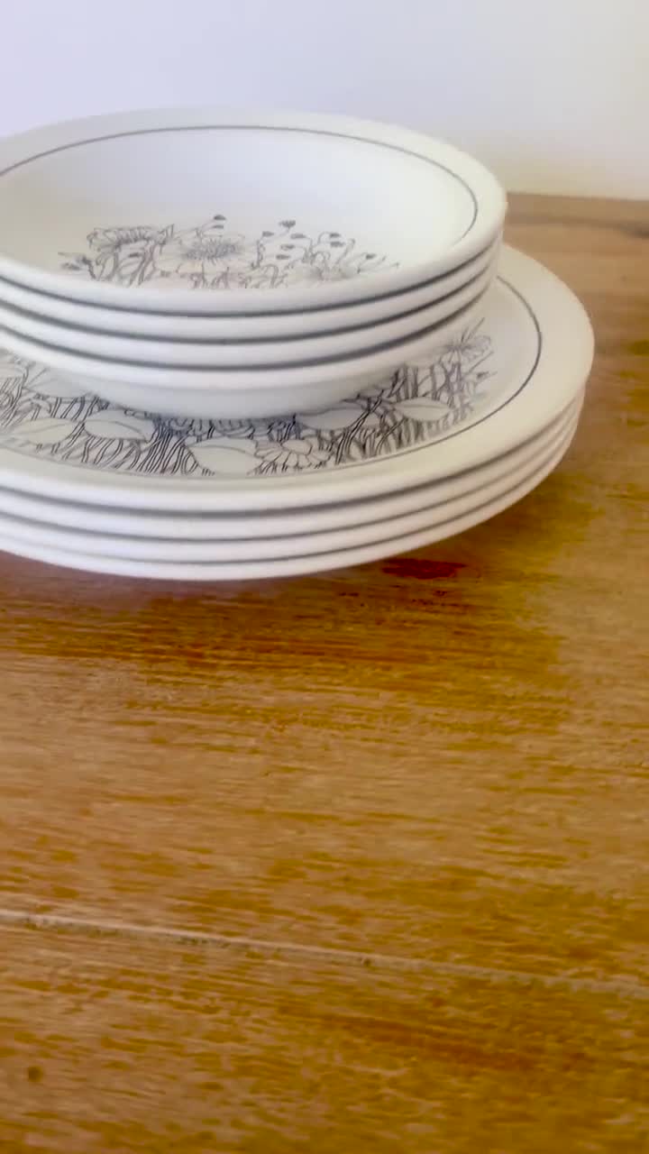Vintage Crown Lynn Tableware | Sorrento Pattern | Plates and Bowls