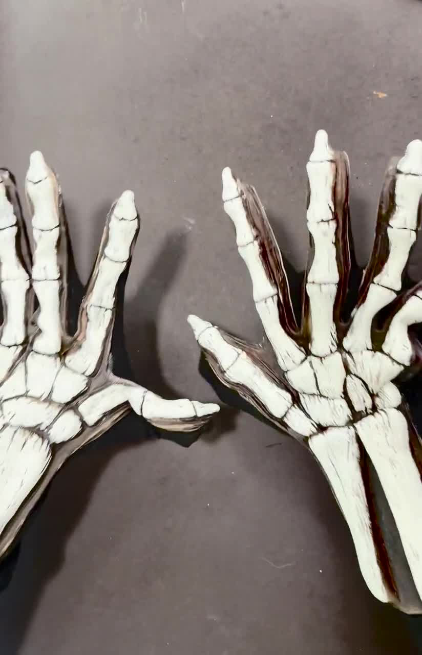 Skeleton Hands Adult Grim Reaper Halloween Hand Made USA Costume