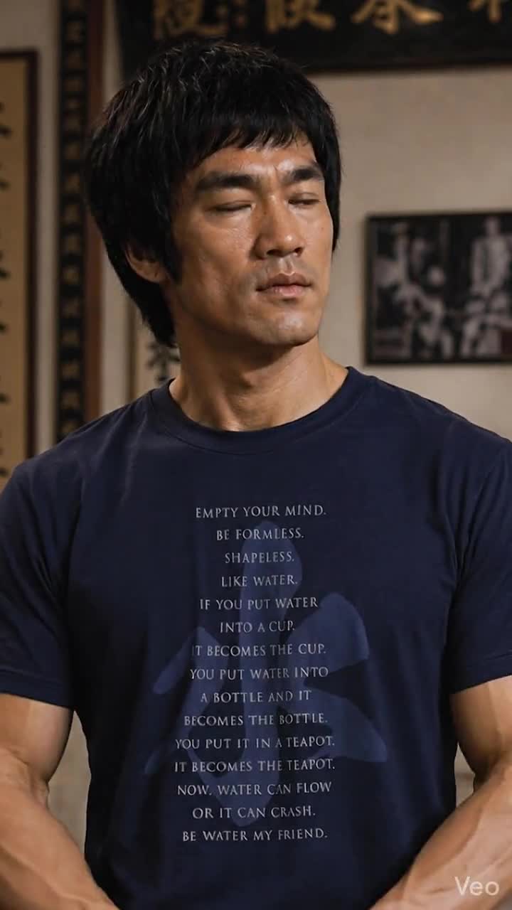 ブルース・リーの名言Tシャツ、水よ友よ、格闘技ギフト - Etsy 日本