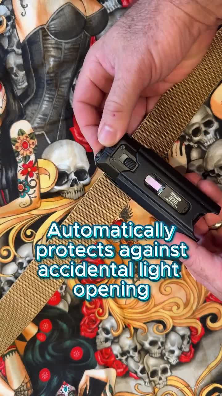 Nitecore EDC37 懐中電灯用クリップ＆キャリーシース - 米国製 (懐中