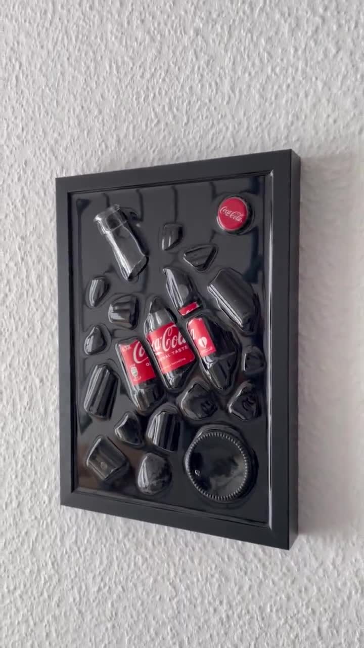 Coca-cola - Gift Idea / Broken Bottle Art - Etsy