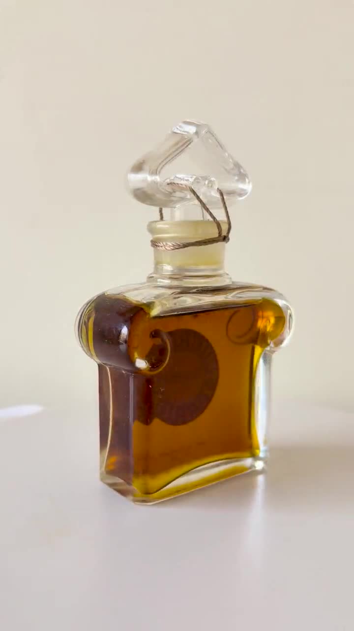 Vintage Guerlain Mitsouko Parfum 1oz Sealed Heart Bottle With