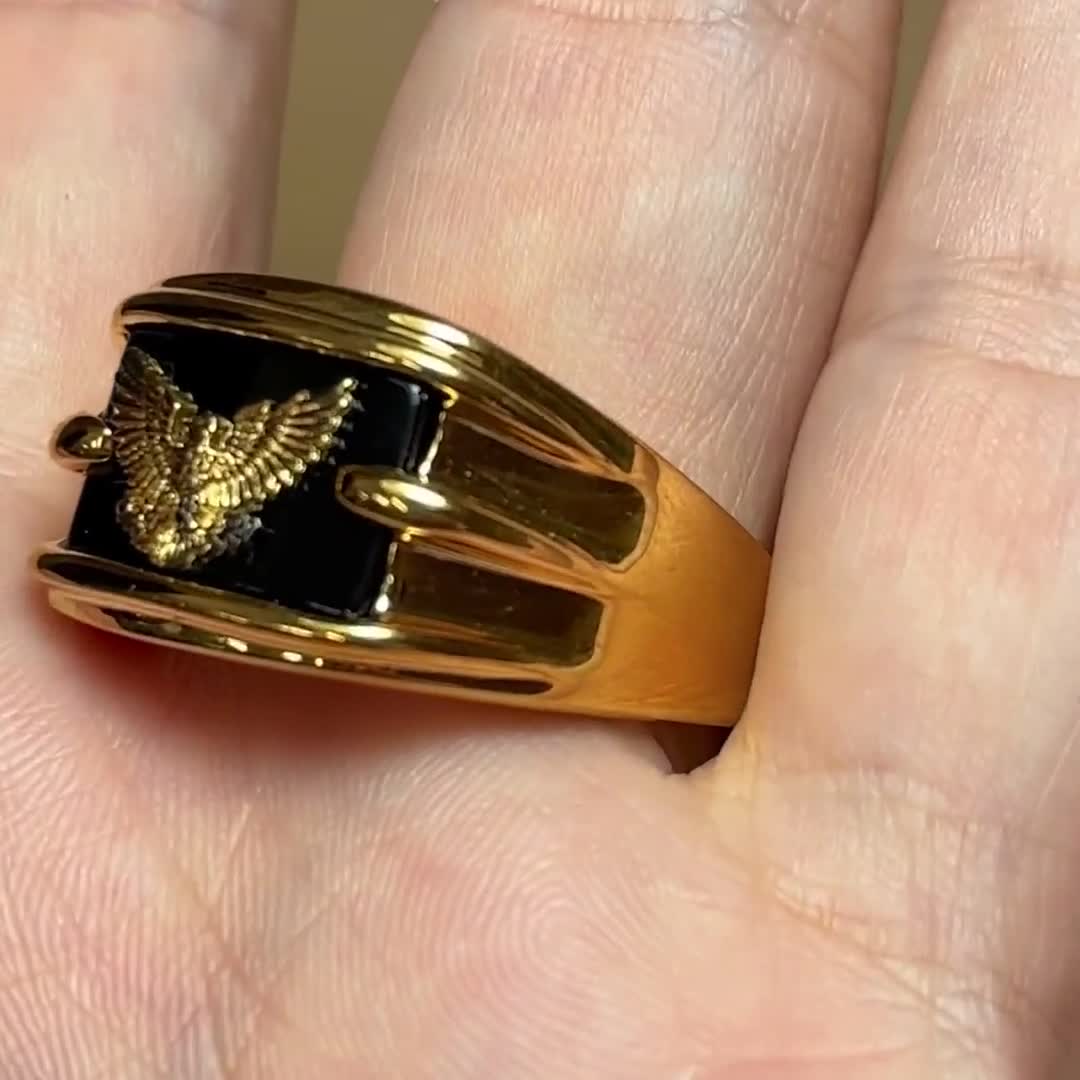 Heavy FRANKLIN MINT Sterling Silver Gold Tone With 14K Yellow Gold