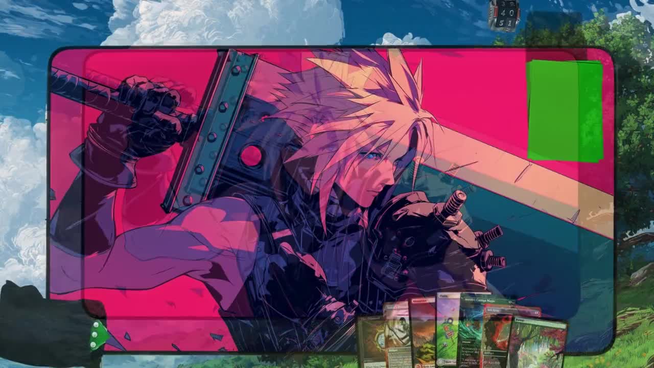 クラウド・ストライフ プレイマット – MTG ファイナルファンタジー