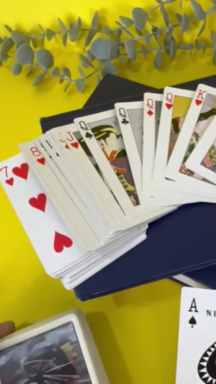 Vintage Nintendo Playing Cards – 1960s Lenticular Geisha Collector