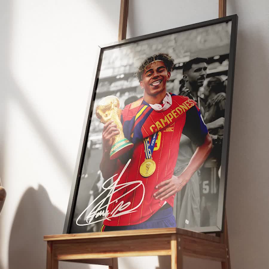 Lamine Yamal Poster, Signed Lamine Yamal Poster, 2026 World Cup