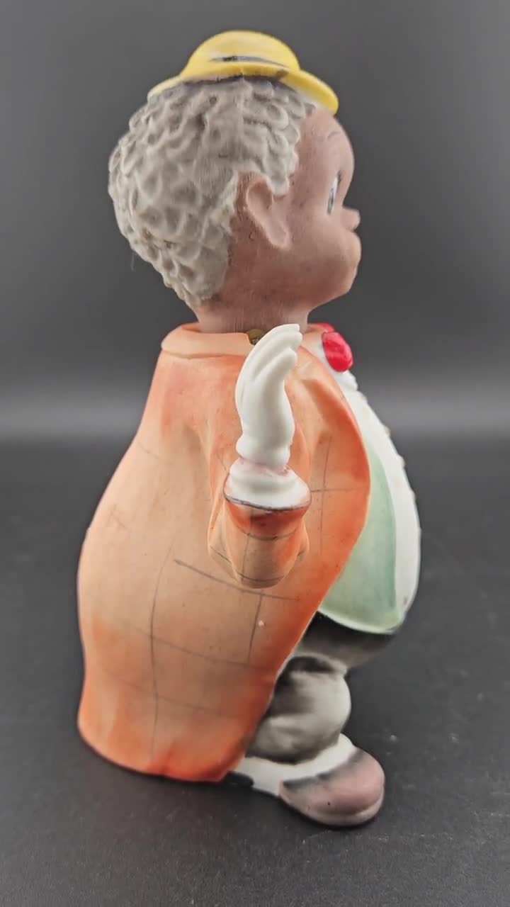 Lenwile Ardolt Bobblehead (noddler) Bisque Porcelain 1950s Made in