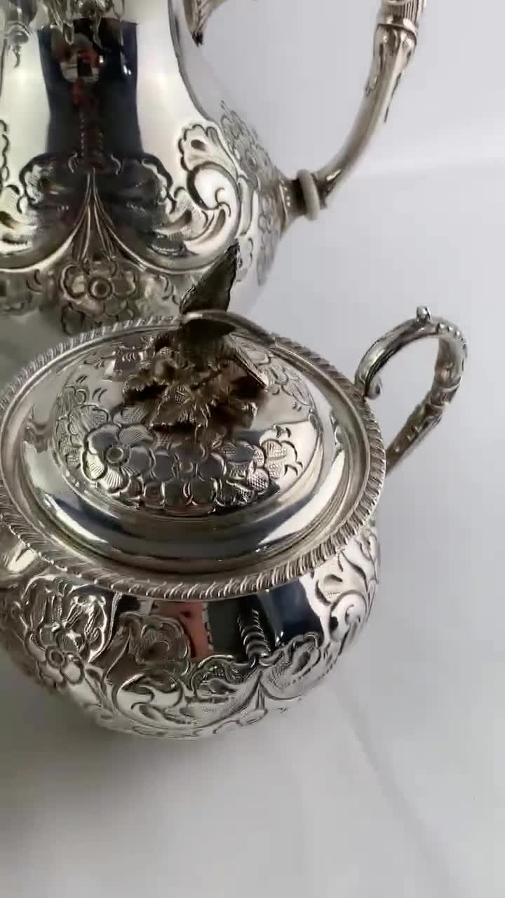 Victorian Silver Plated Tea Set: John Turton Sheffield, Hand
