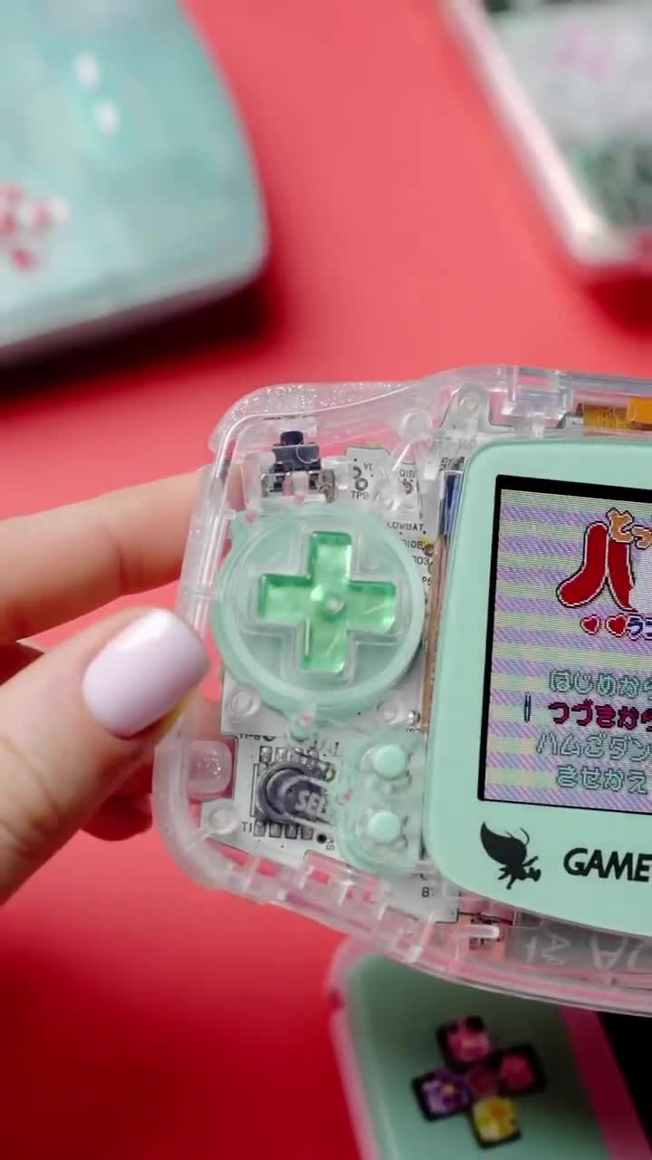 ダスティグリーンのゲームボーイアドバンス：キラキラボタン付きの改造