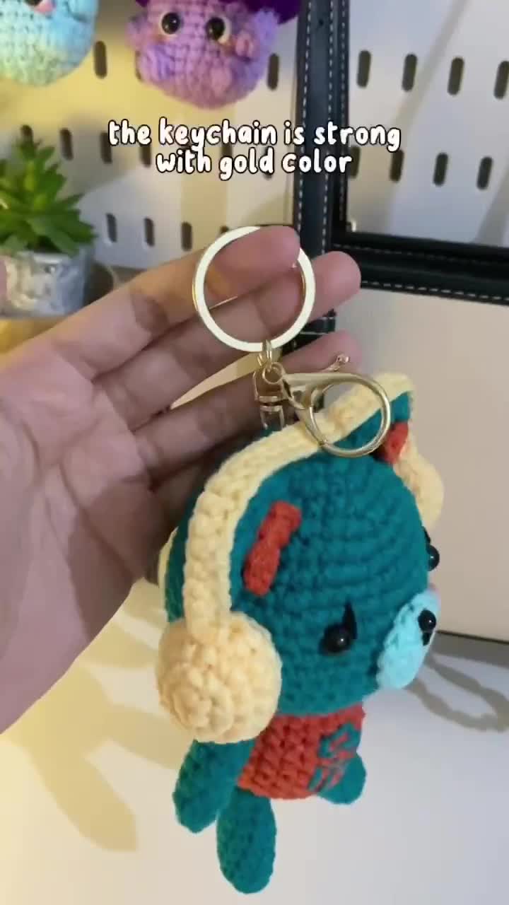 Permpoon GMM Mascot Keychain: Crochet Handmade GMMTV Amigurumi
