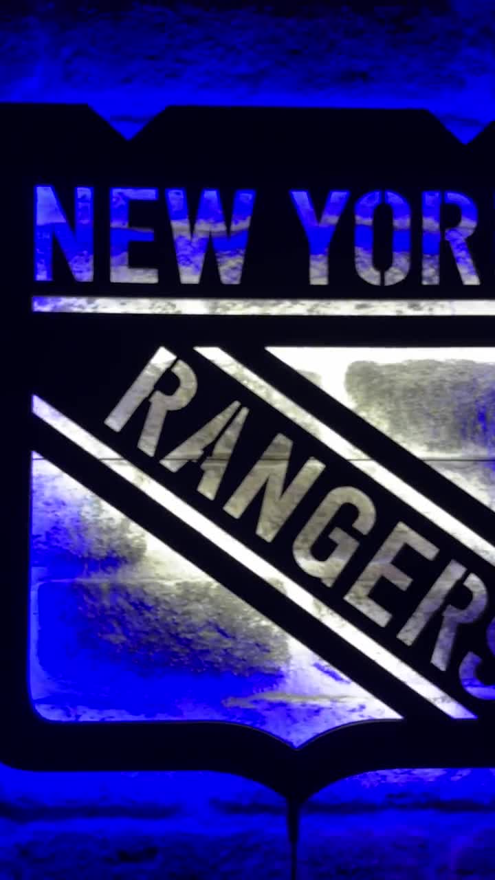 New York Rangers Led Sign, New York Rangers Wall Art, New York