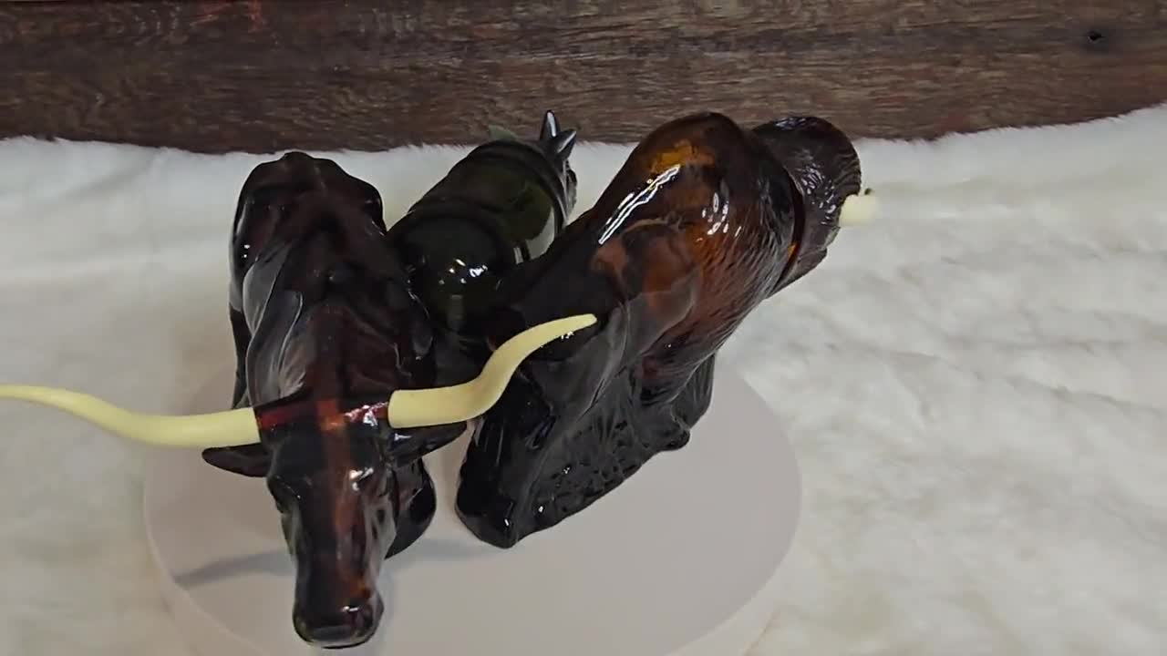 Vintage Avon Animal Glass Bottles Collection, Rhino, American