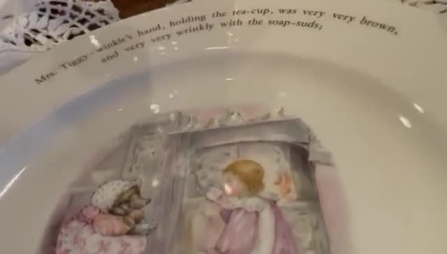 Vintage Wedgwood Mrs. Tiggy-winkle Nursery Set, Beatrix Potter