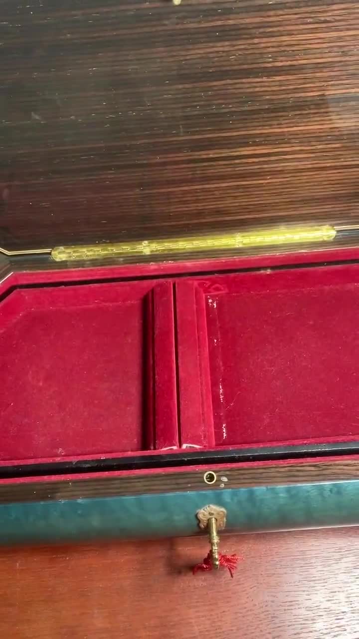 Vintage Reuge Romance “love Story” Musical Jewelry Box Swiss