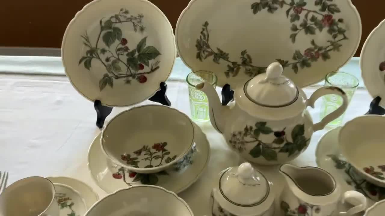Seltmann Weiden Marie-luise Waldbeere Porcelain Breakfast Service