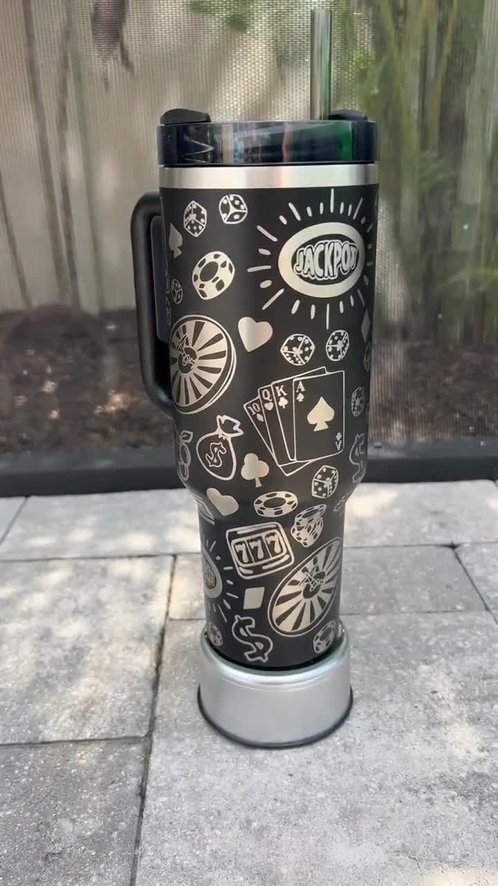 Casino-engraved Stanley Travel Quencher H2.0 Tumbler -40 OZ - Etsy