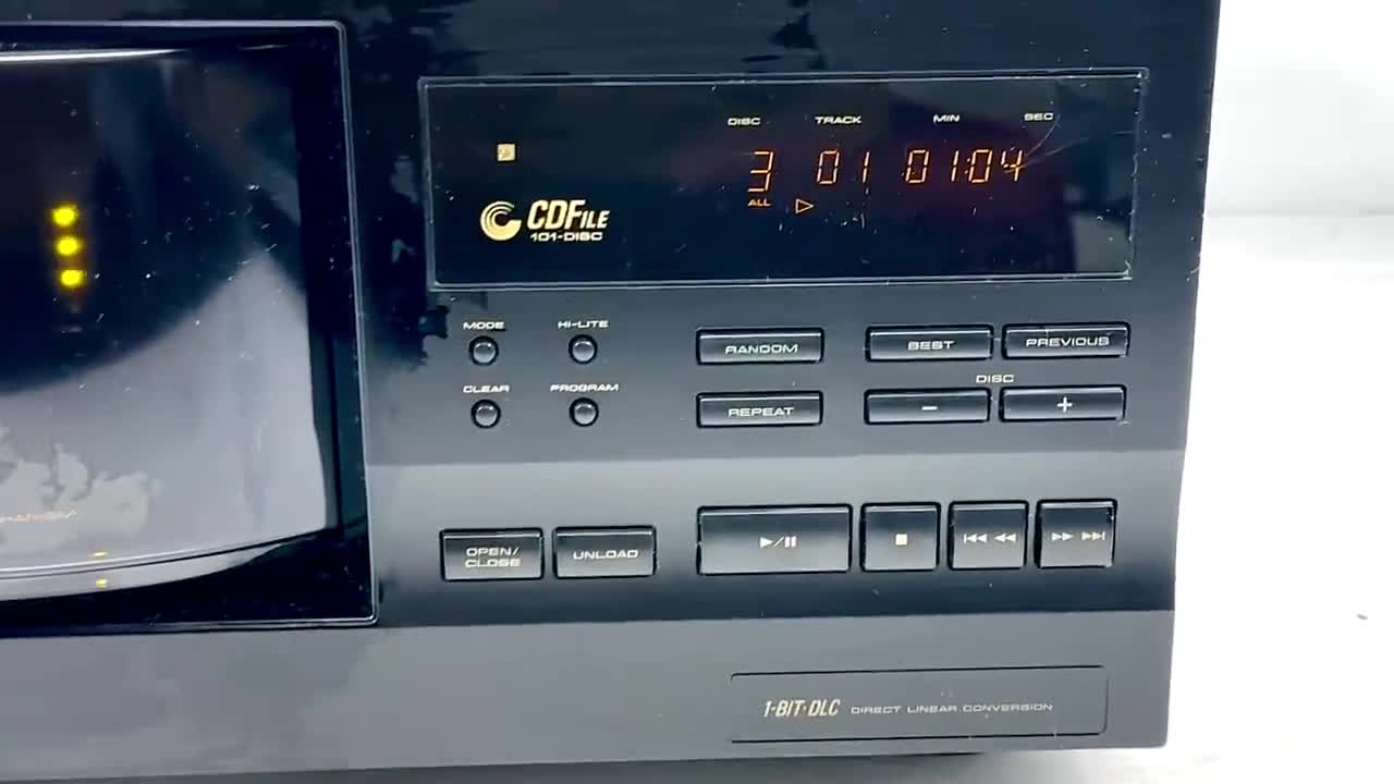 Vintage Pro Refurb Pioneer PD-F908 File Type Compact Disc Player