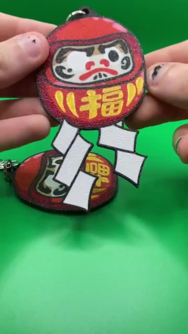 Umamusume Matikane Fukukitaru Daruma Doll Keychain - Etsy