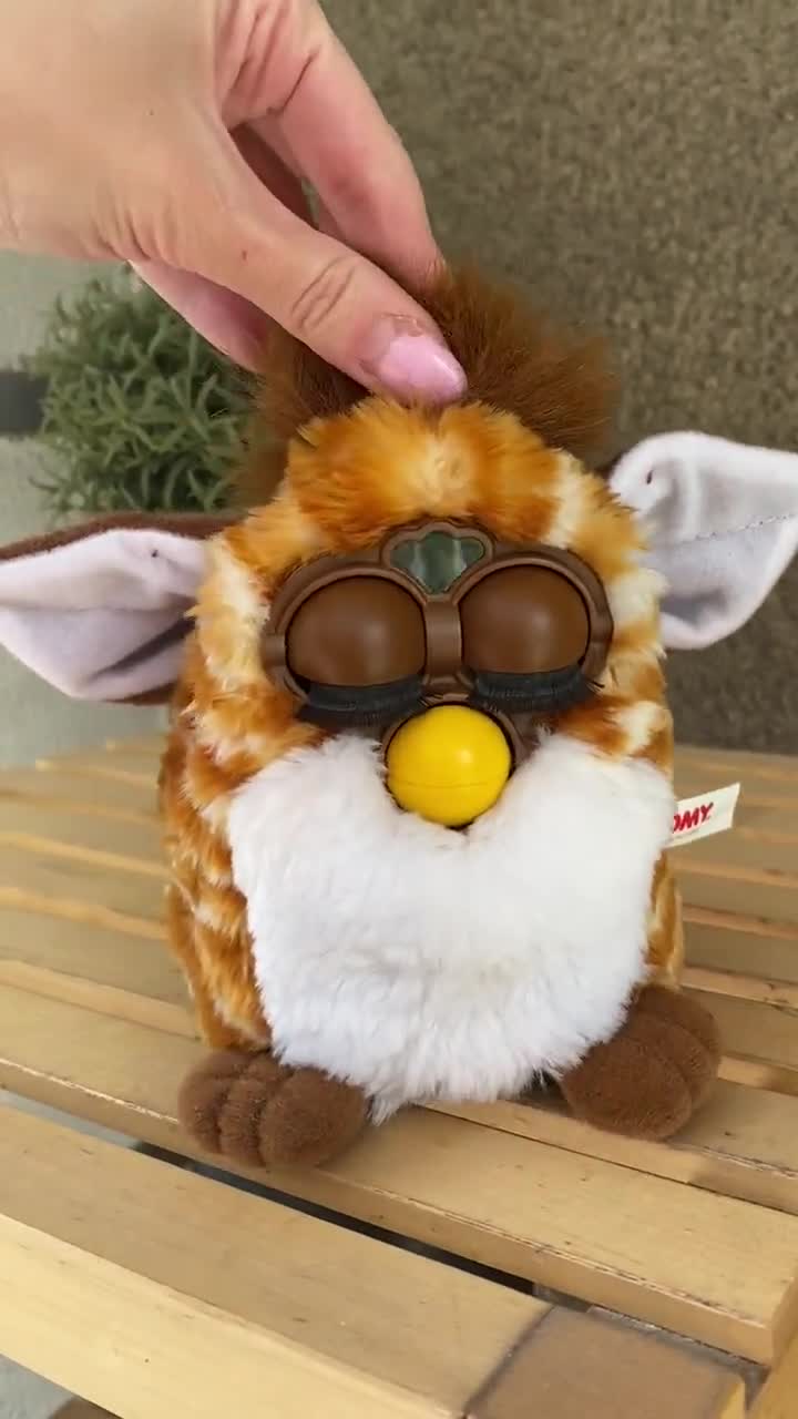 Vintage 1998 Furby Gold Stripes Tomy Japanese WORKING - Etsy
