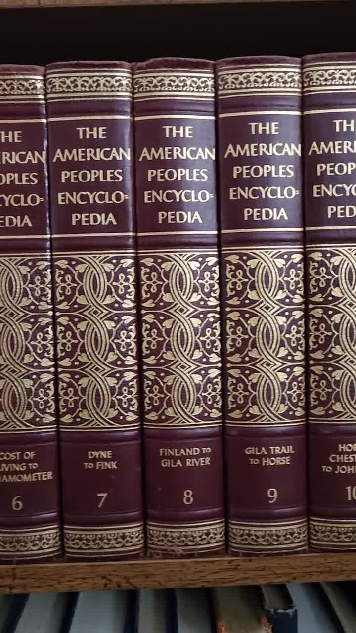The American Peoples Encyclopedia Numbered Volumes and Year Book