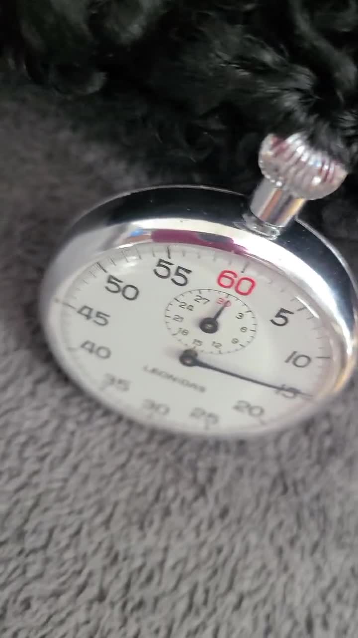 Vintage SWISS LEONIDAS Seven (7) Jewel Stopwatch, Pocket Stopwatch