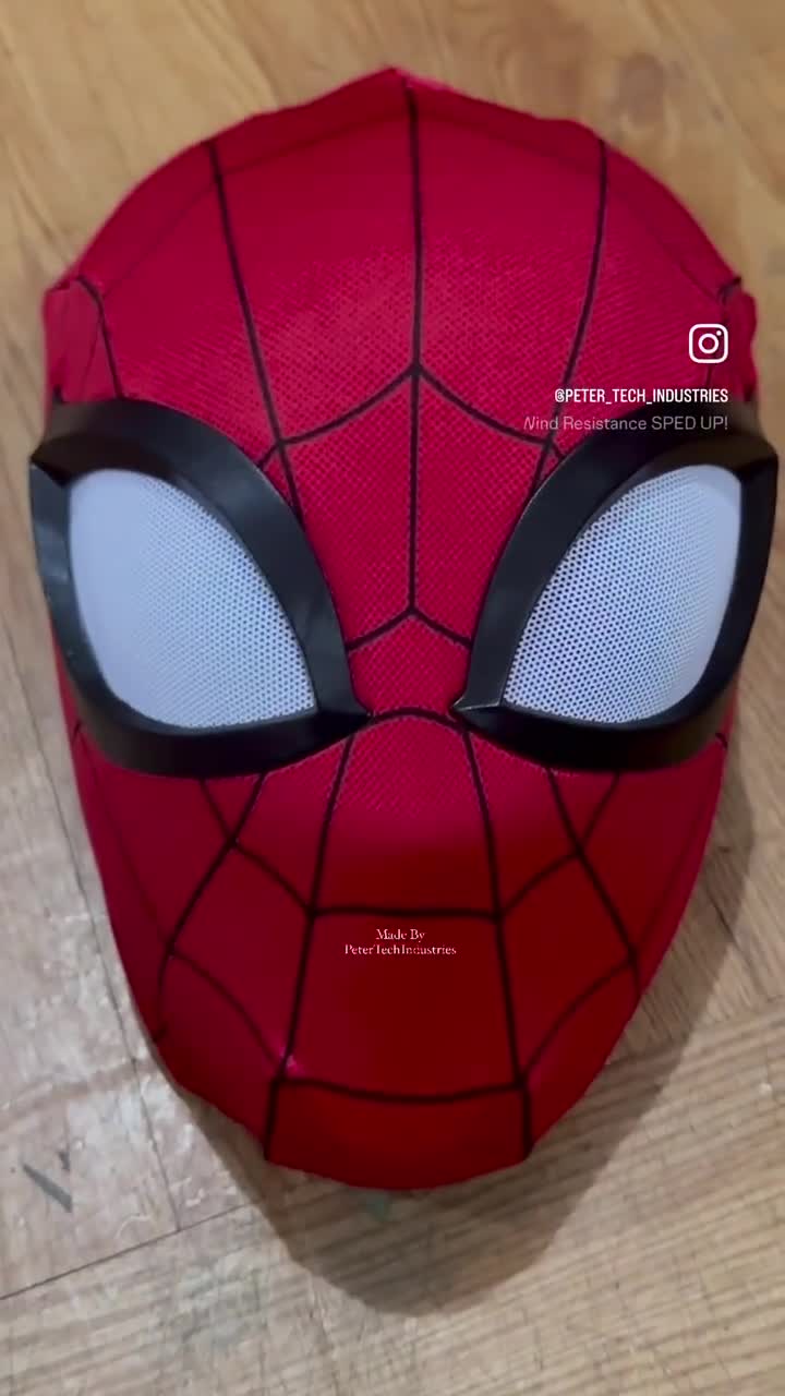 スペクタキュラー・スパイダーマン フェイスシェル+レンズ+布製マスク