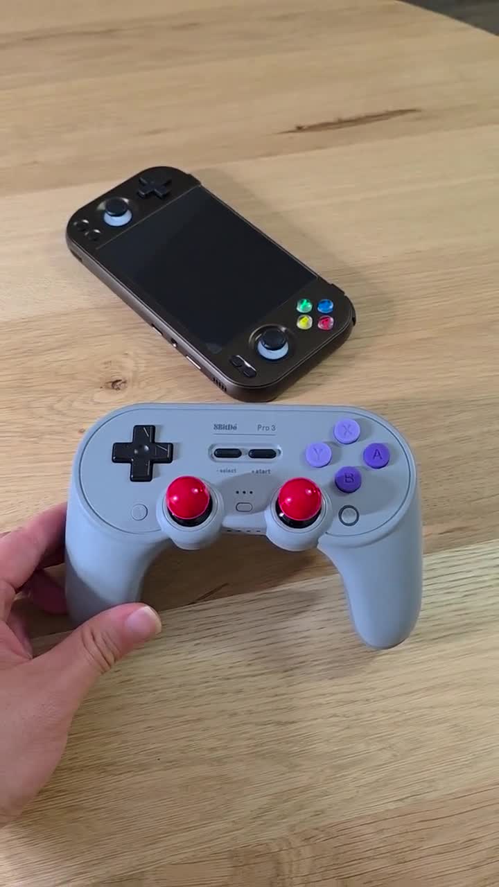 8bitdo Pro3 US SNES Purple Swappable ABXY Face Buttons (controller