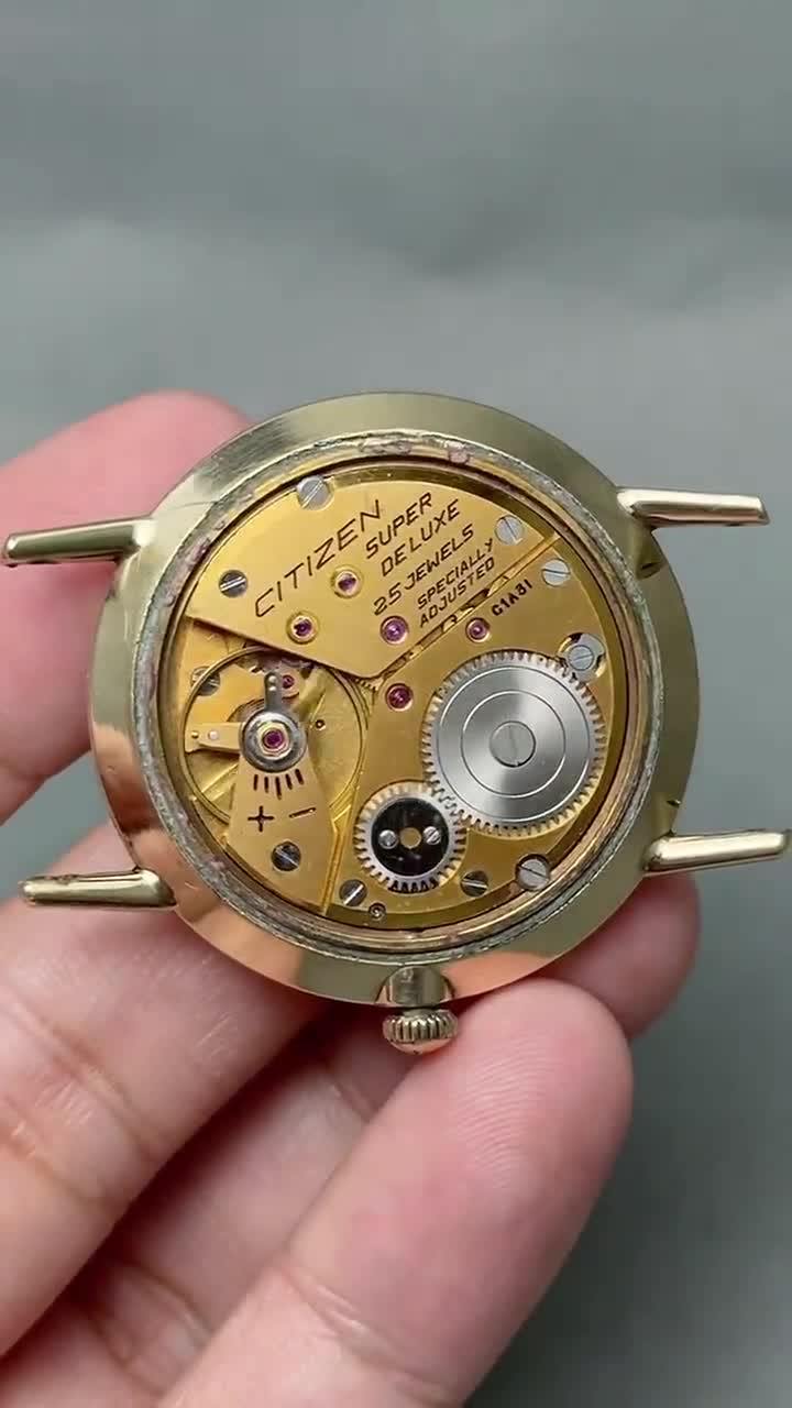 時計 CITIZEN Super Deluxe 14K 80MICRONS Vintage Citizen Super Deluxe 14k Gold Filled 80 Microns - Etsy