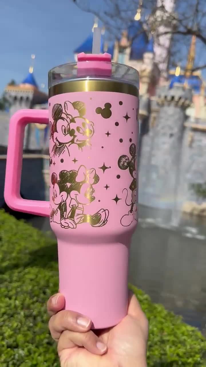 Minnie & Mickey Mouse 40oz Tumbler || Engraved Stanley || Disney