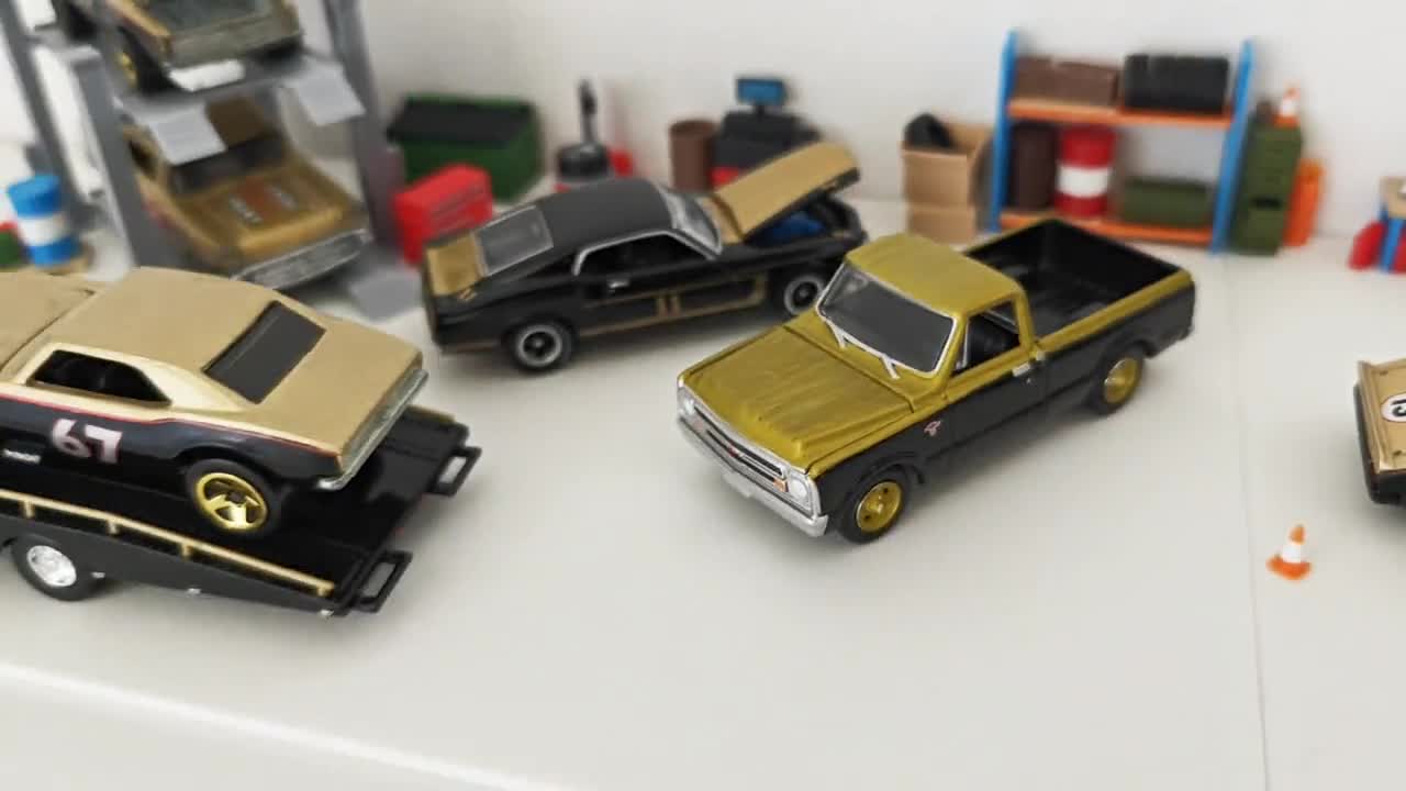 街で一番のジオラマガレージ、1/64スケールモデルキット、3Dプリント