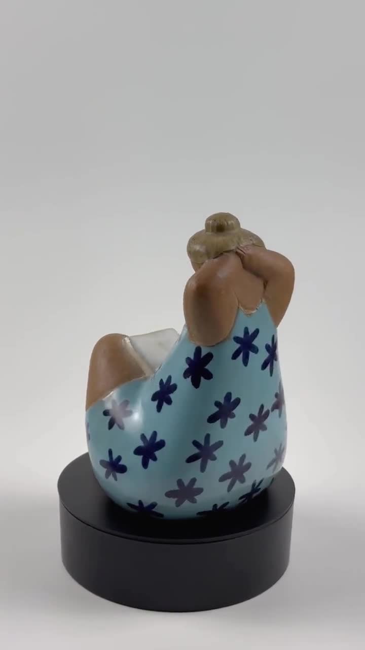 Vintage MCM Lisa Larson Signed EMMA Stoneware Figurine. Part of