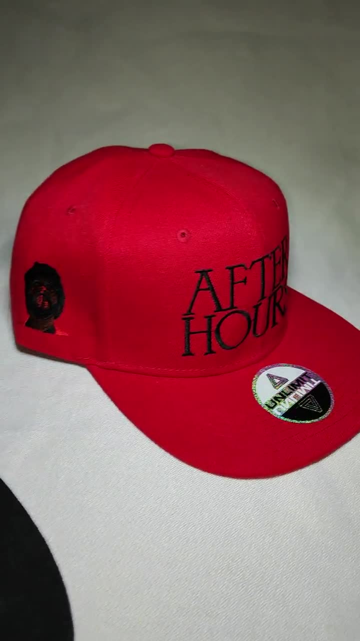The Weeknd - After Hours / Embroidered Baseball Cap / Snapback