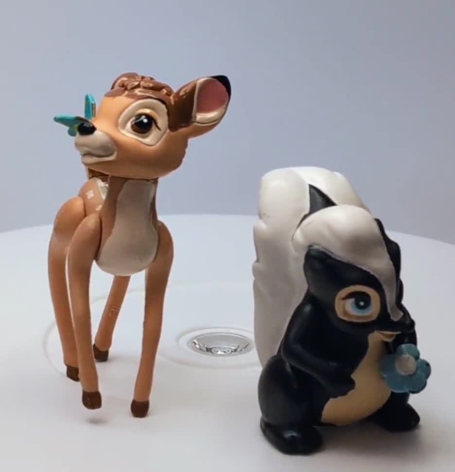 Vintage - 1988 Disney- Bambi - Mcdonald's - Happy Meal - Lot of 2