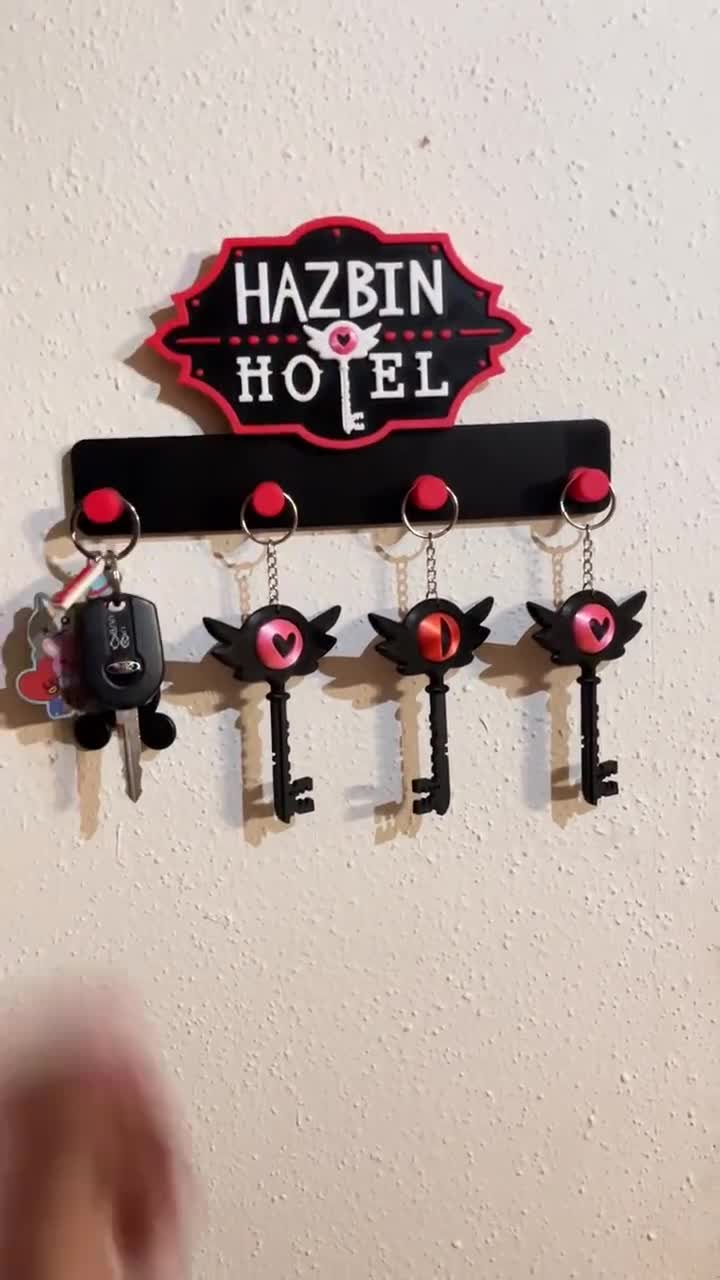 Hazbin Hotel Key & Jewelry Holder 3D Printed Wall Decor Christmas