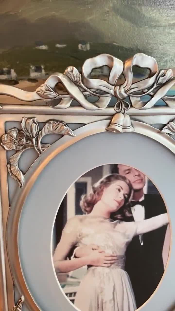 SEAGULL 多面フォトフレーム Vintage Pewter Picture Frame, Seagull Fine Pewter, Elegant Floral