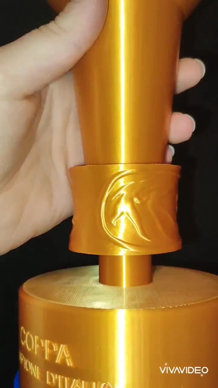 3DプリントされたセリエAトロフィーレプリカ：イタリアサッカーの記念