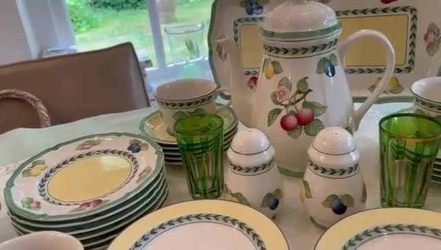 Villeroy & Boch French Garden Fleurence and Vienne Breakfast Items