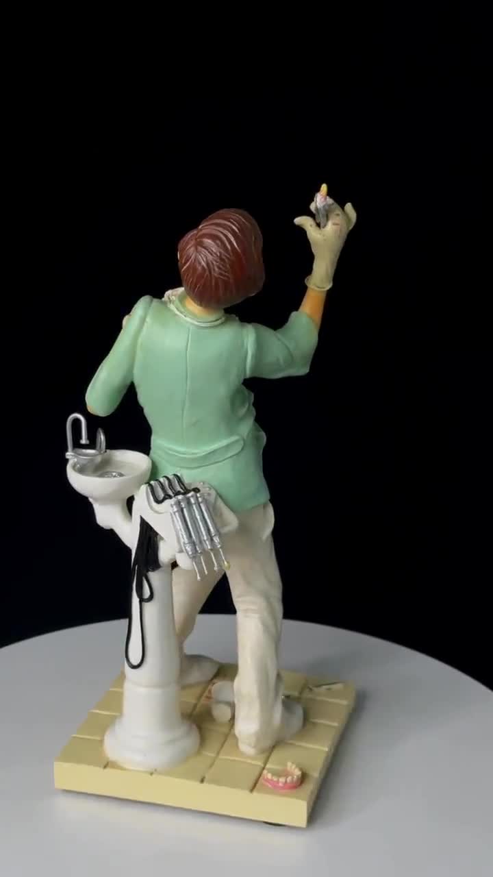 歯科医の置物 - 手描きのコールドキャスト樹脂製歯科装飾品 - Etsy 日本