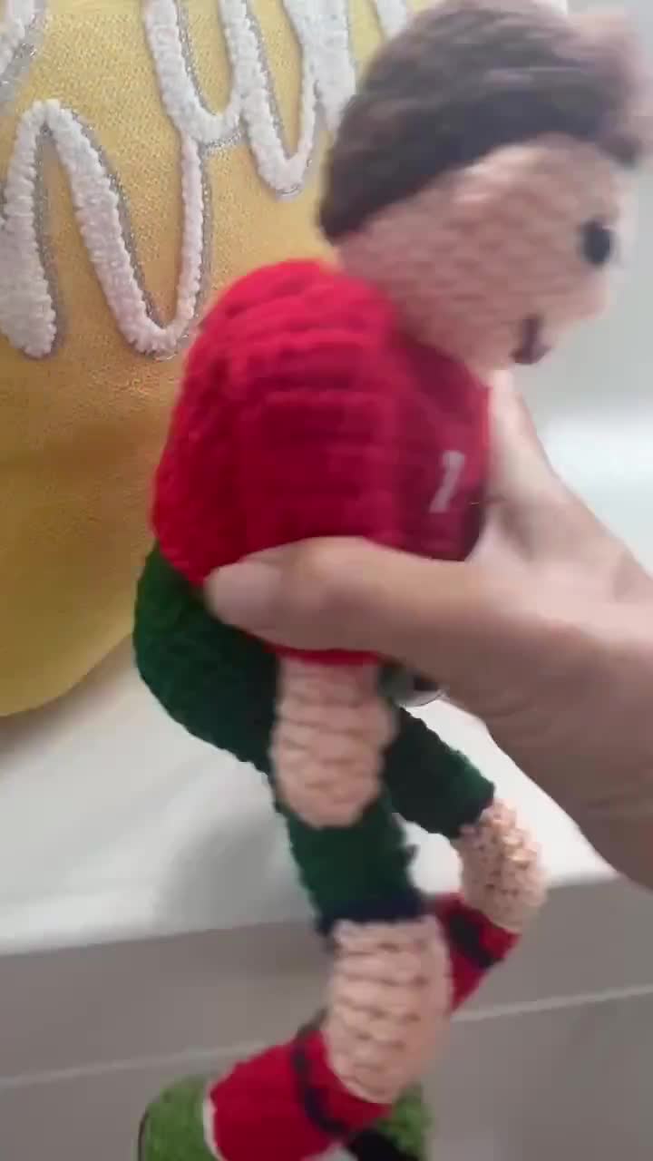 クリスティアーノ・ロナウド #7 サッカー選手ぬいぐるみ（型紙付き