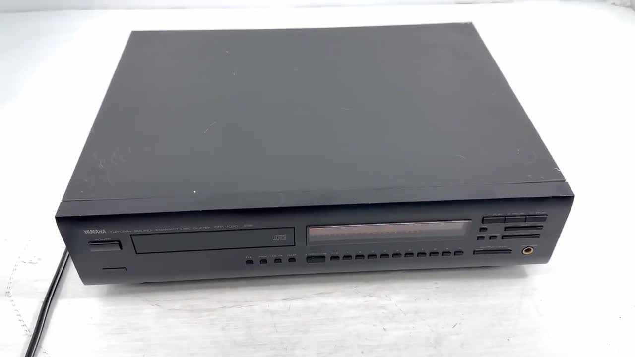 Rare Vintage Yamaha CDX-1030 Premium Quality CD Player, Black