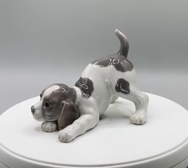 Vintage Lladro Playful Puppy Figurine: Beagle Dog, Home Decor - Etsy