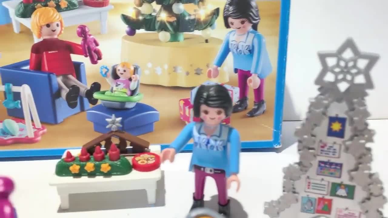 プレイモービル クリスマス おもちゃ 9495 / 光るクリスマスツリーで